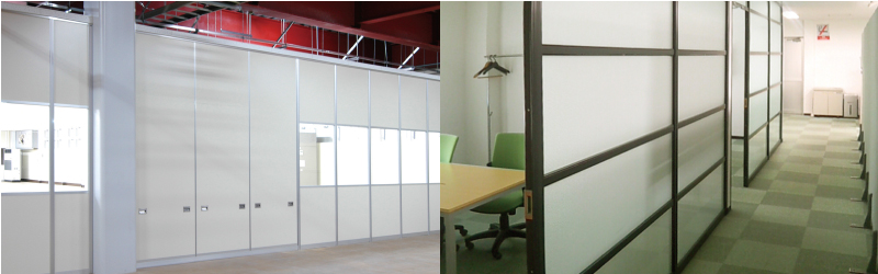 オフィスを快適にするパーテーション
